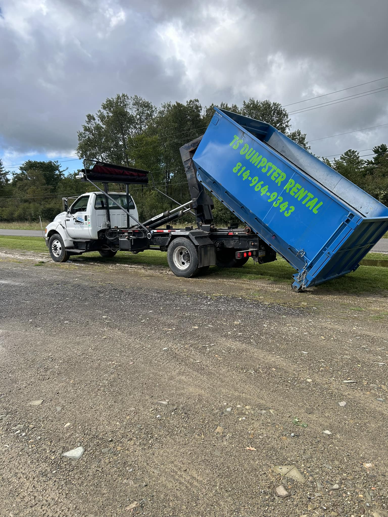House Demo with Dumpster